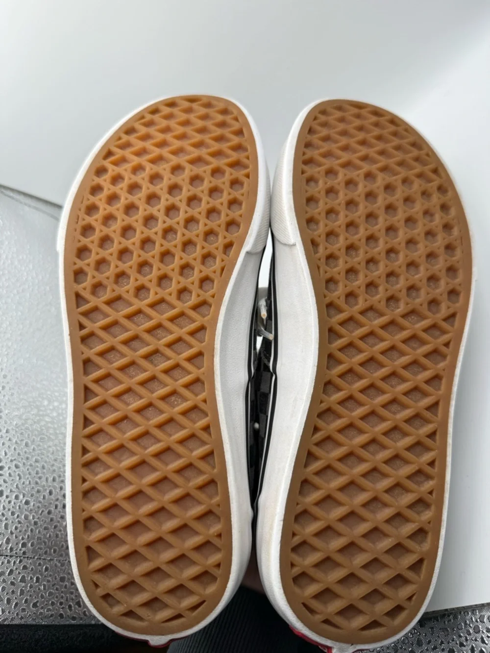 Vans Authentic Low Top Lace Ip Canvas Sneaker Checkerboard Black Grey Monochrome - Picture 6 of 9